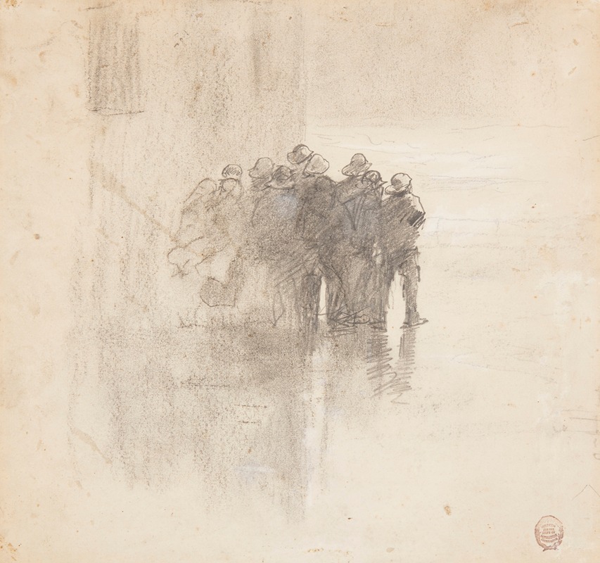 Winslow Homer - Fishermen in Oilskins, Cullercoats, England