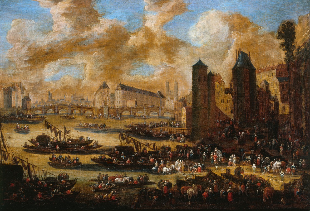 Pieter Casteels - Le Pont-Neuf, la Cité, la Tour et la Porte de Nesle