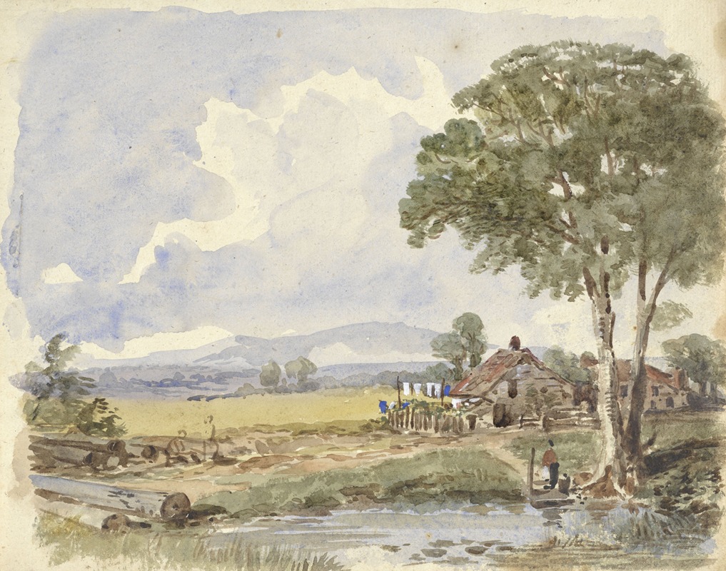 Pieter van Loon - Landschap met boerderij