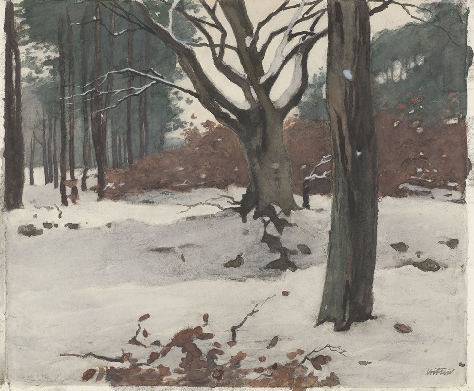 Willem Witsen - Bomen in de sneeuw