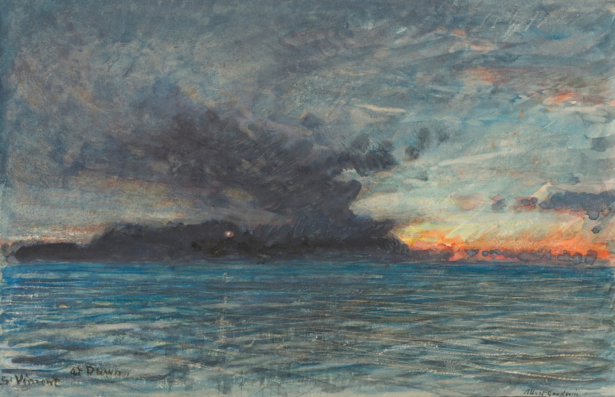 Albert Goodwin - St Vincent at dawn