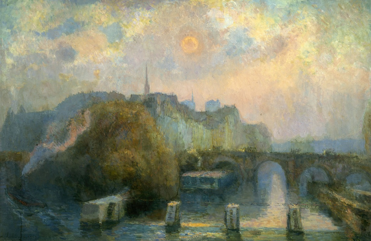 Albert Lebourg - La Cité, Paris, matinée d’automne