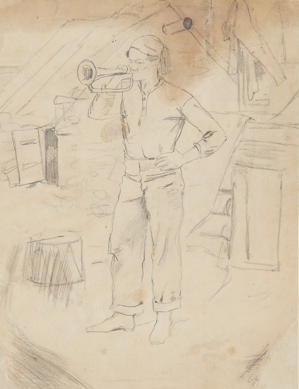Winslow Homer - Man Wearing Zouave’s Cap