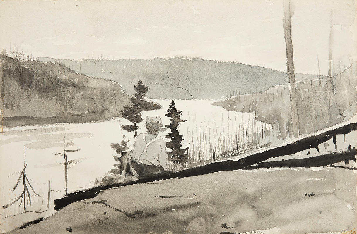 Winslow Homer - Mountain River or Lake