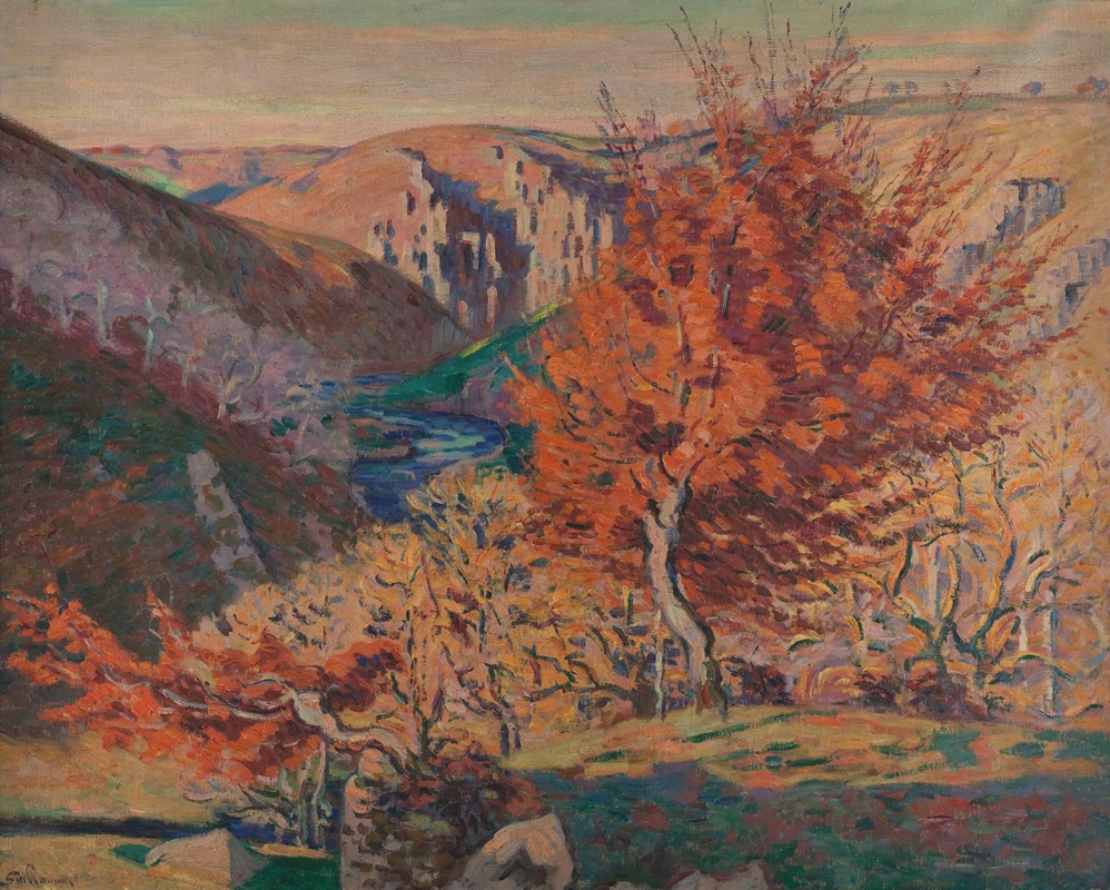 Armand Guillaumin - Paysage, le rocher de la Fileuse