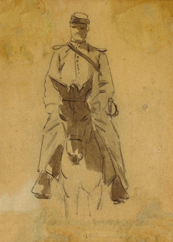 Winslow Homer - Officer and Head of a Horse