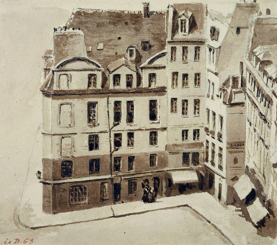 Auguste-Sébastien Bénard - Place du marché neuf.