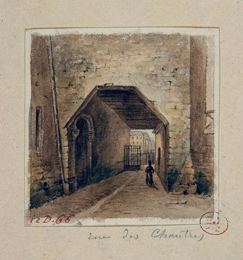 Auguste-Sébastien Bénard - Rue des chantres (entre le quai aux fleurs et la rue Chanoinesse).