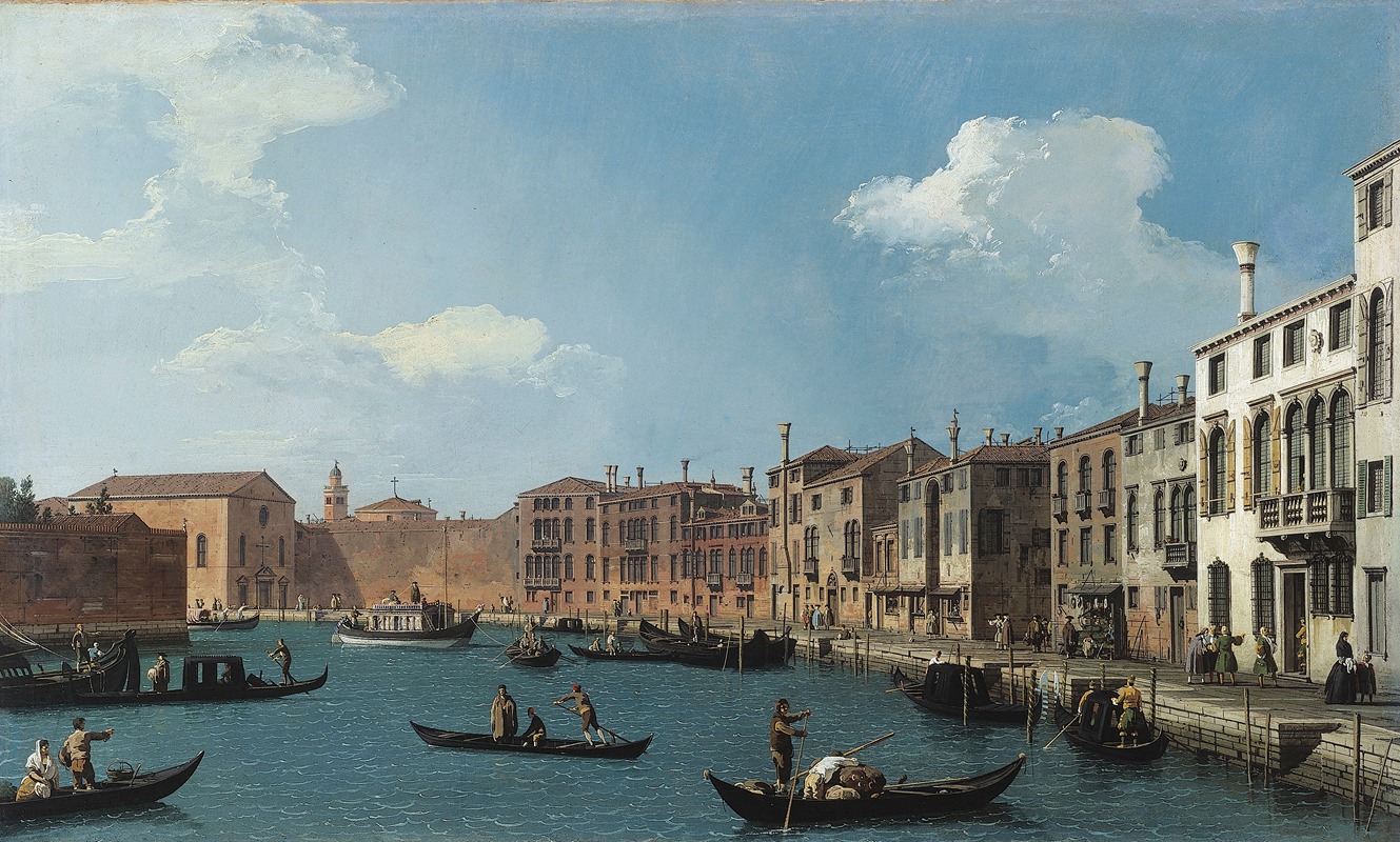 Canaletto - Vue du canal de Santa Chiara, à Venise