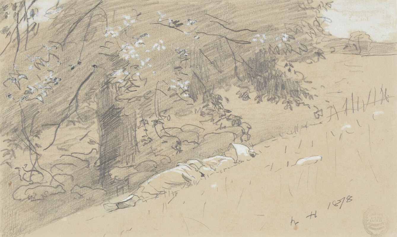 Winslow Homer - Shepherdess Resting Under a Tree