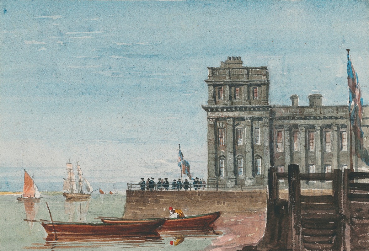David Cox - The Old Customs House, Greenwich