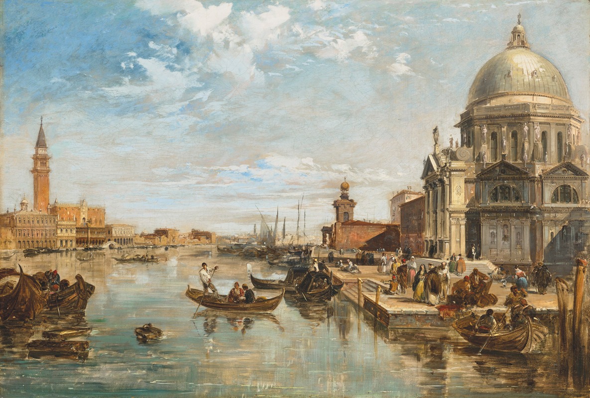 Edward Pritchett - The Grand Canal, Venice, with the Doge’s Palace, the Dogana, and Basilica di Santa Maria della Salute
