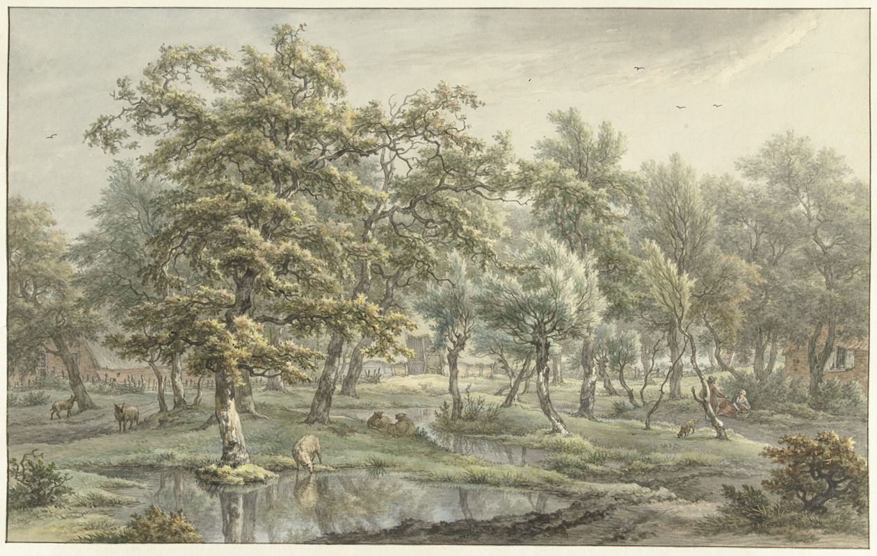 Egbert van Drielst - Landscape in Eext (Drenthe Province)