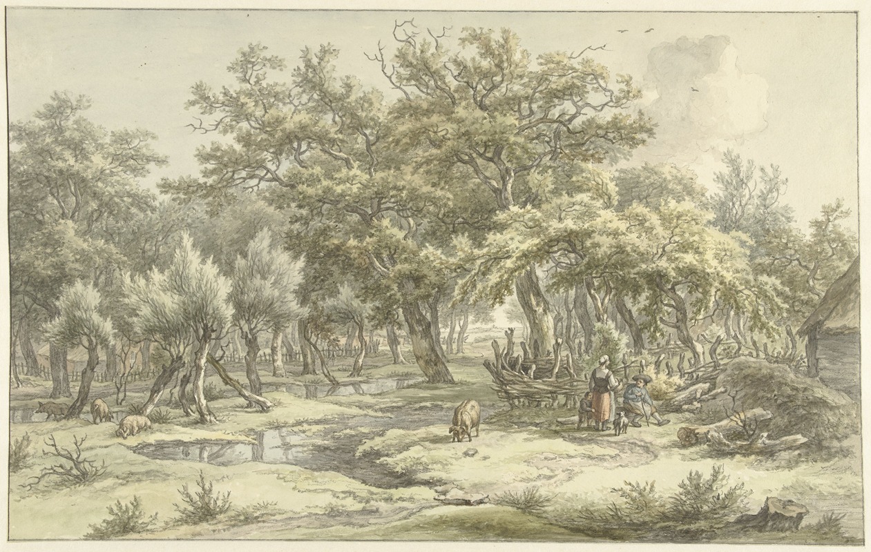 Egbert van Drielst - Landschap bij Eext (Drenthe)