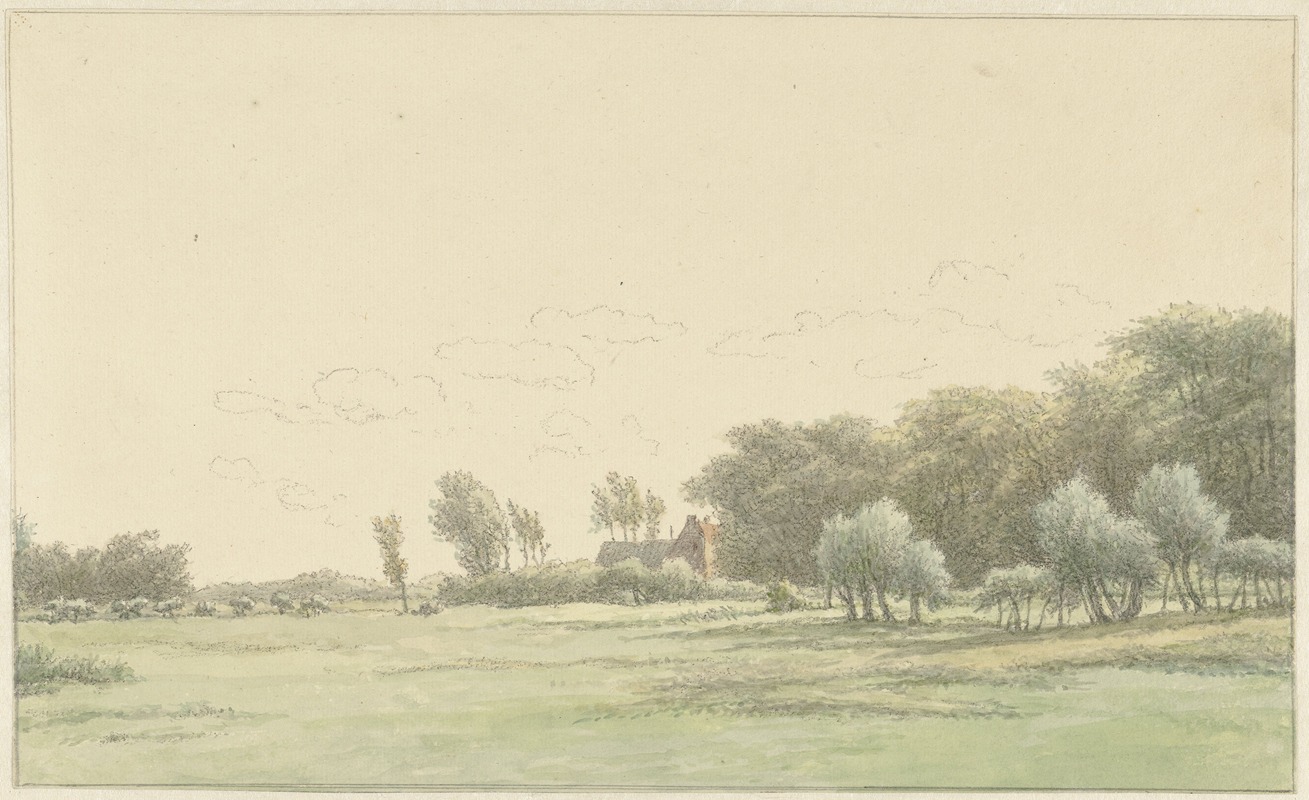 Egbert van Drielst - Landschap in de omgeving van Wageningen