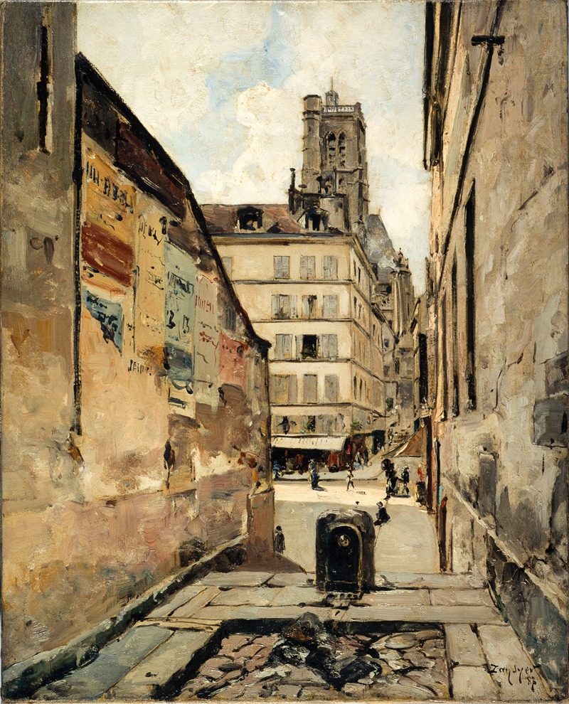 Emmanuel Lansyer - La Rue Grenier-sur-l’Eau