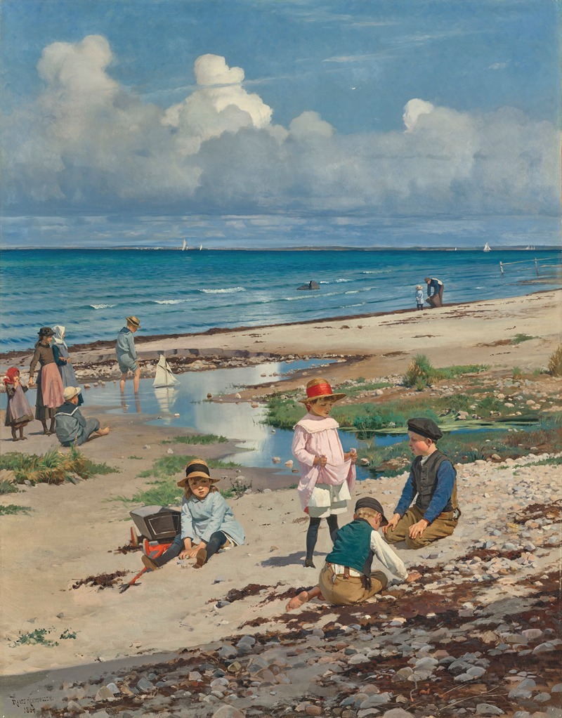 Frants Henningsen - A Summer’s Day on Hornbæk Beach