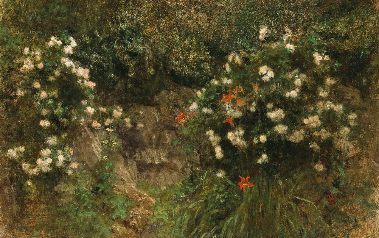 Franz Rumpler - Grotto with white roses