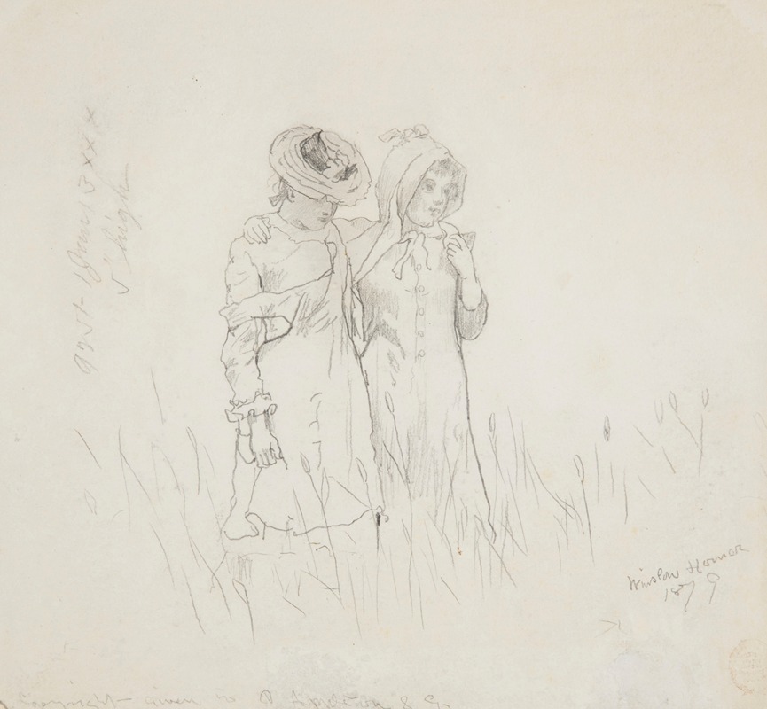 Winslow Homer - Two Girls in a Field