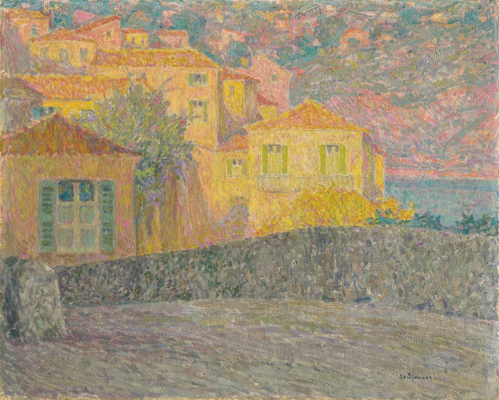 Henri Le Sidaner - Maisons au soleil, Villefranche-sur-Mer