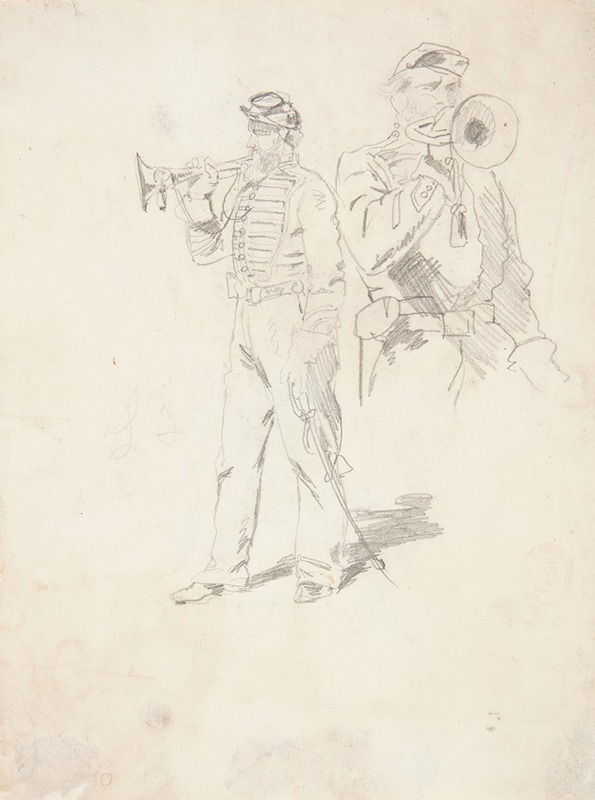 Winslow Homer - Two Studies of a Bugler