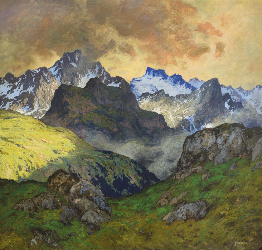 Hugo Hodiener - An Alpine Landscape