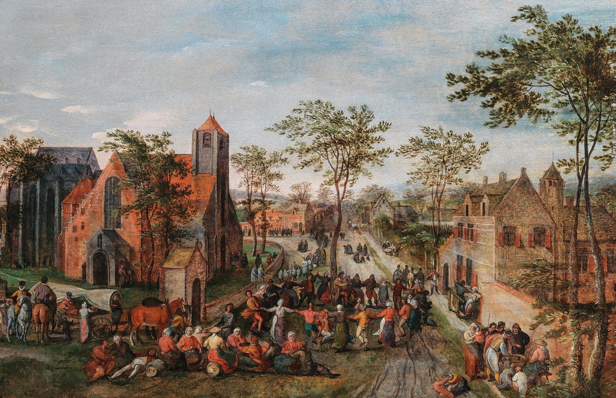 Jacob Grimmer - A village kermesse