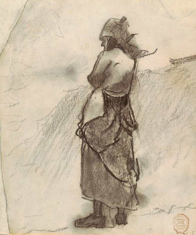 Winslow Homer - Woman Looking Out to Sea, Cullercoats, England