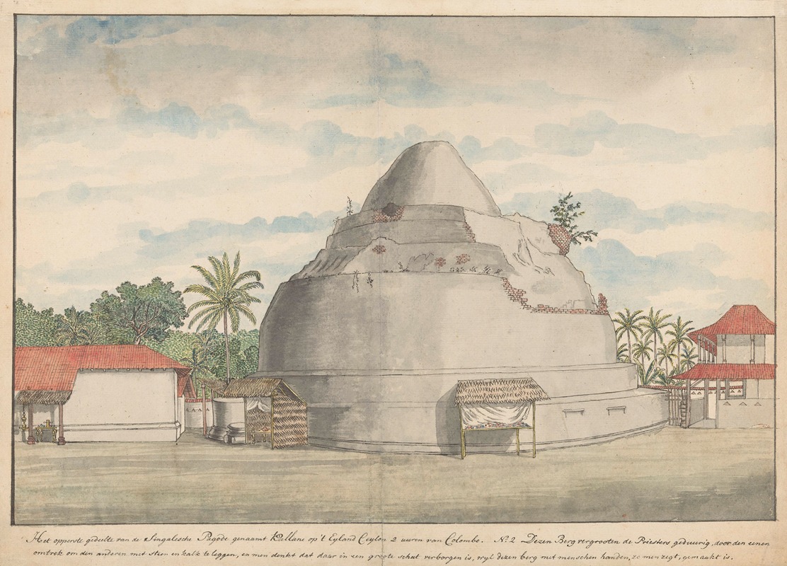 Jan Brandes - Kalyani stupa op Ceylon