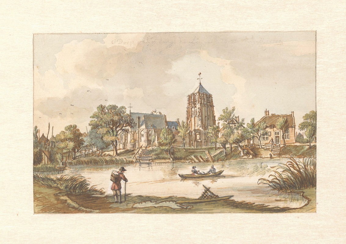 Jan de Beijer - Gezicht op Acquoy aan de Linge