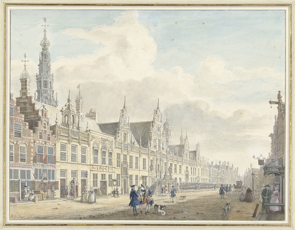 Jan de Beijer - Het stadhuis van Leiden