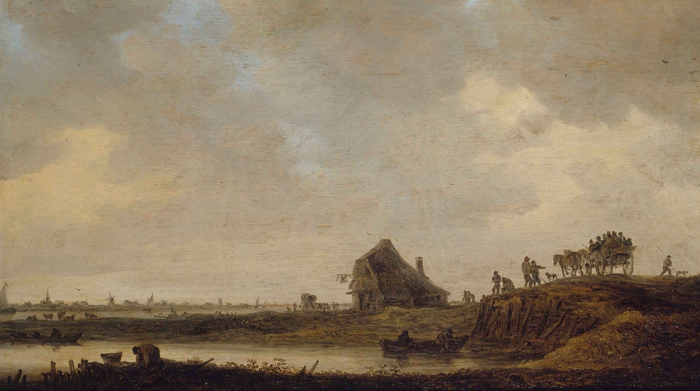 Jan van Goyen - L’Auberge au bord de la rivière