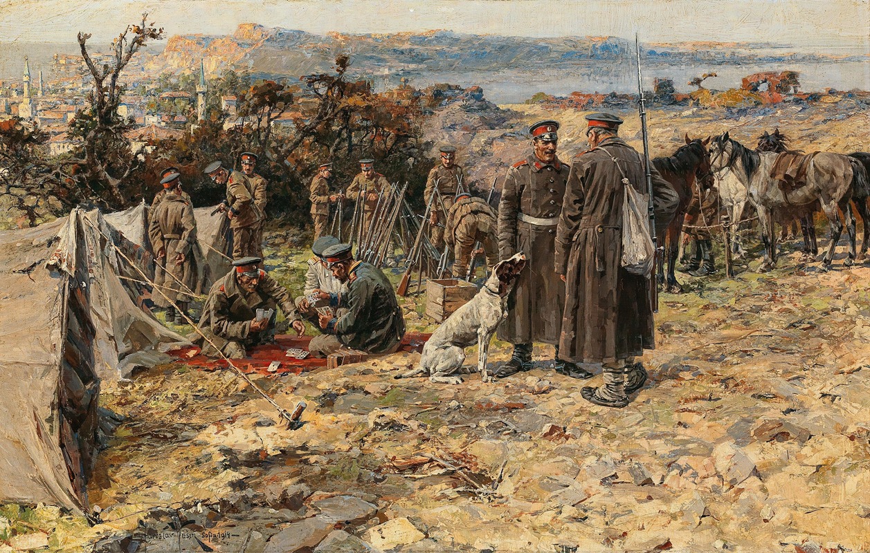 Jaroslav Věšín - A Scene from the Balkan War