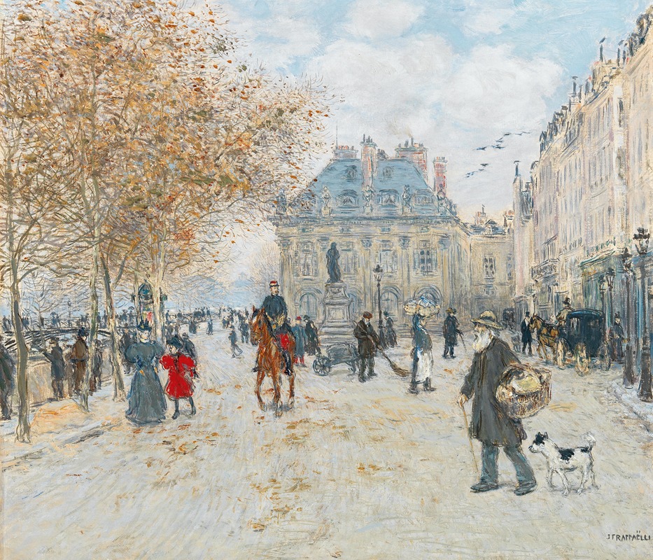 Jean François Raffaëlli - The Quai Malaquais, Paris
