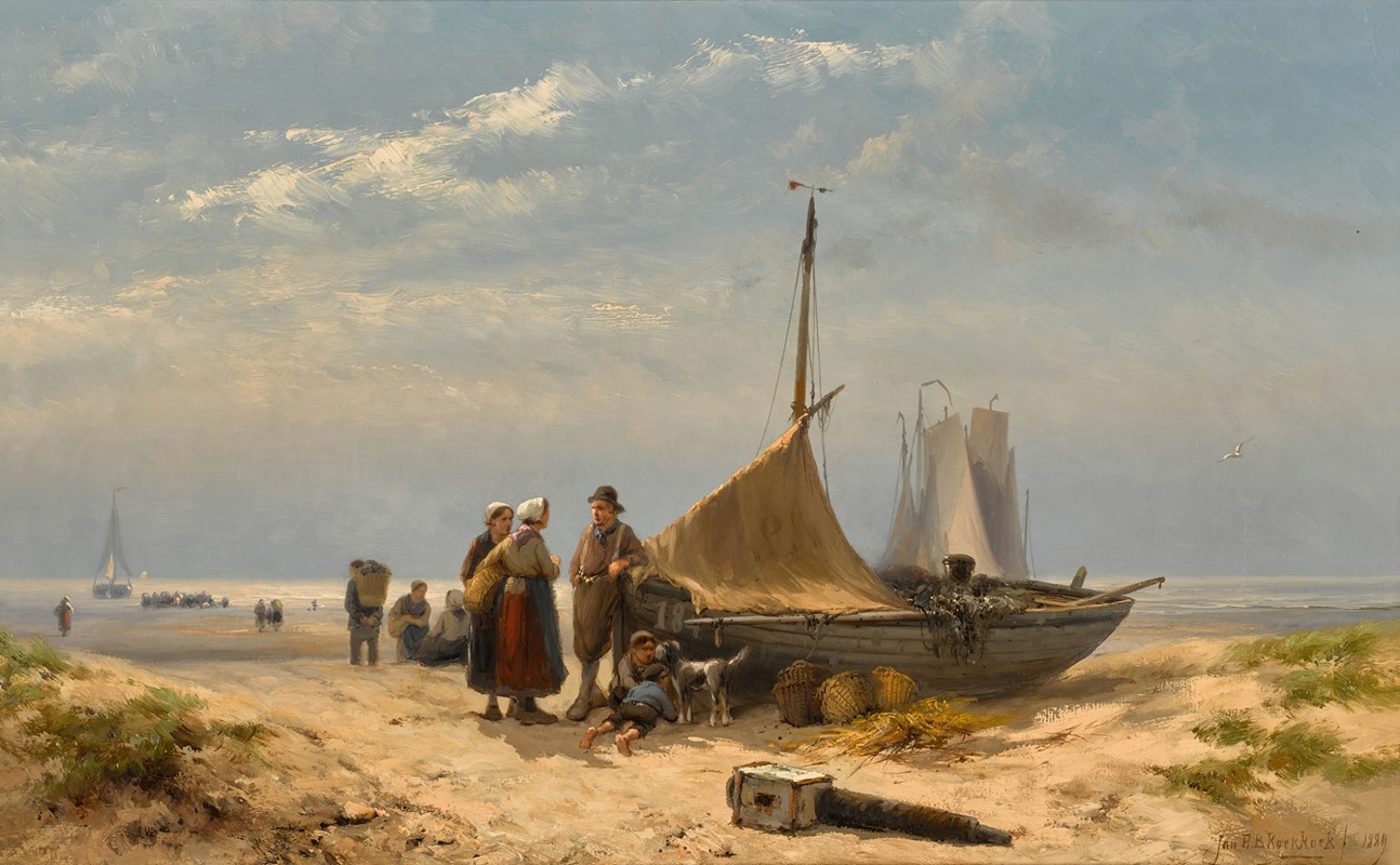 Johannes Hermanus Barend Koekkoek - On the Beach