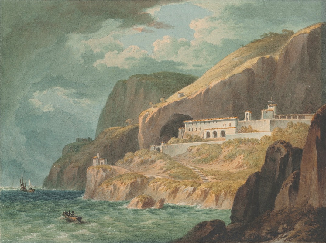 John Warwick Smith - A convent at Amalfi near Salerno, Italy