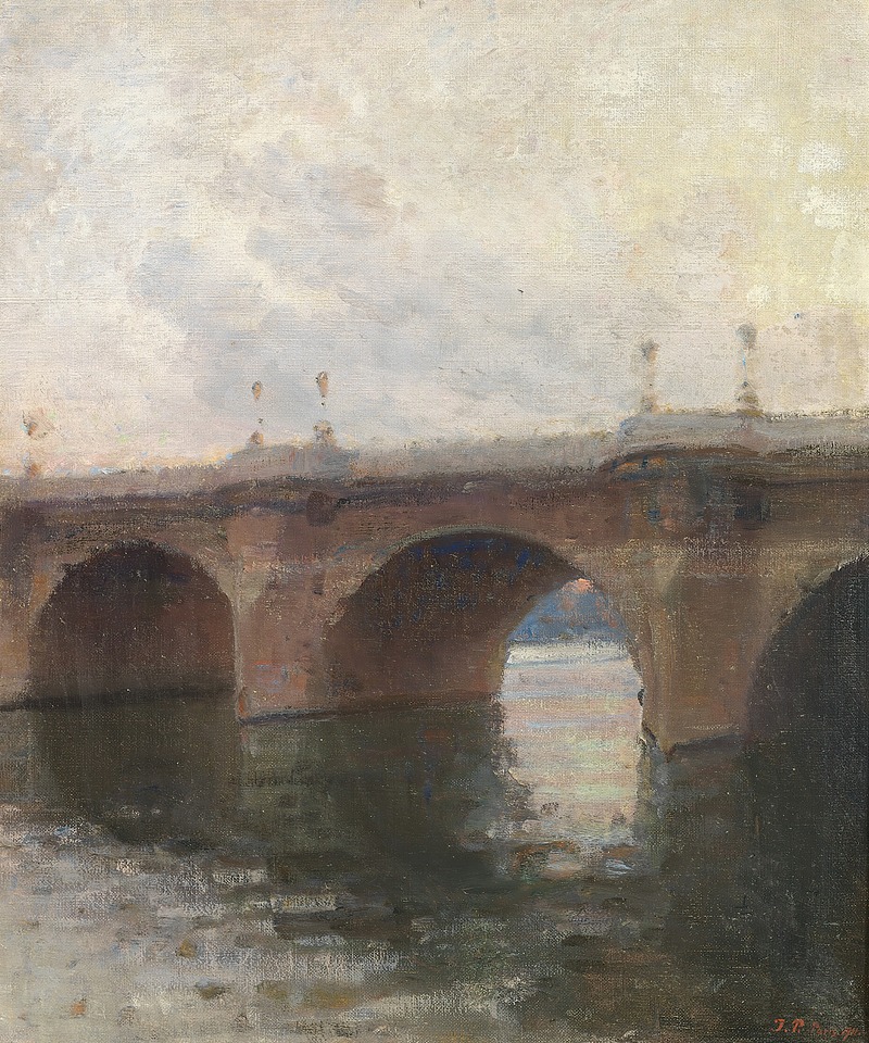 Julius Paulsen - Aftenstemning ved Pont Neuf