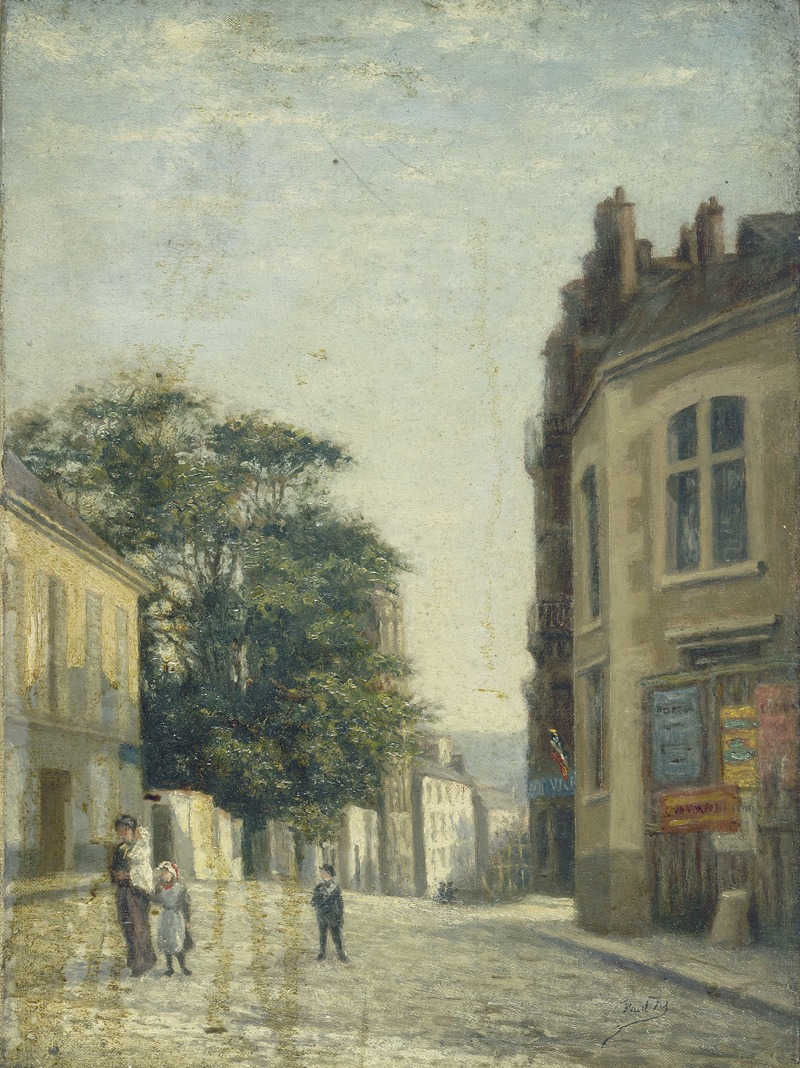 Paul Martellière - La rue Lhomond, au droit de la rue Vauquelin