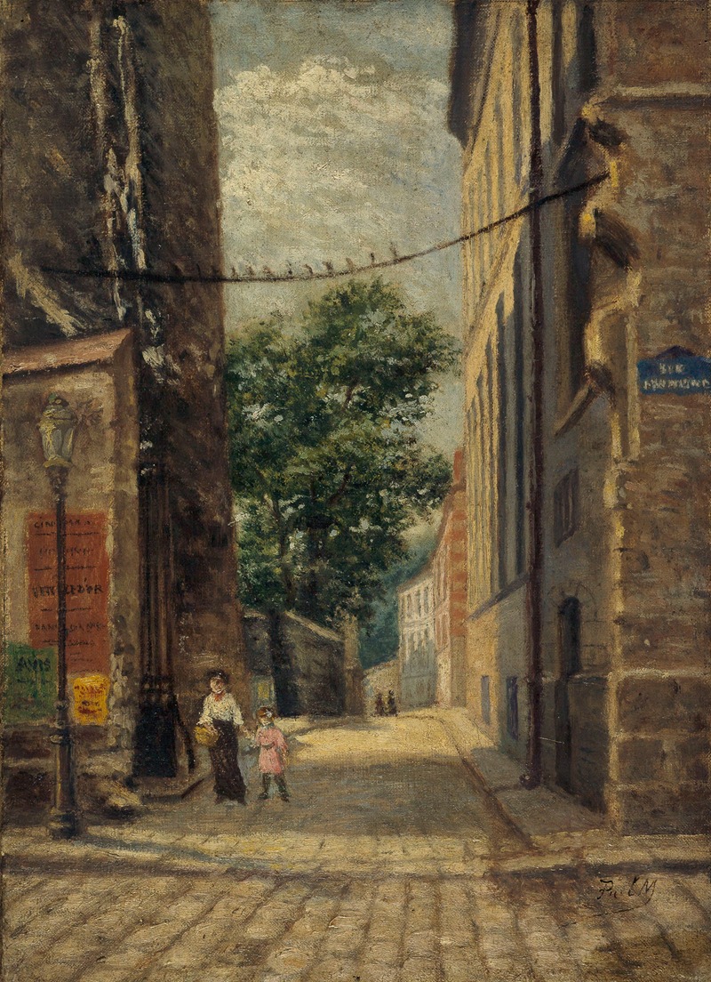 Paul Martellière - La rue Rataud, au coin de la rue Lhomond