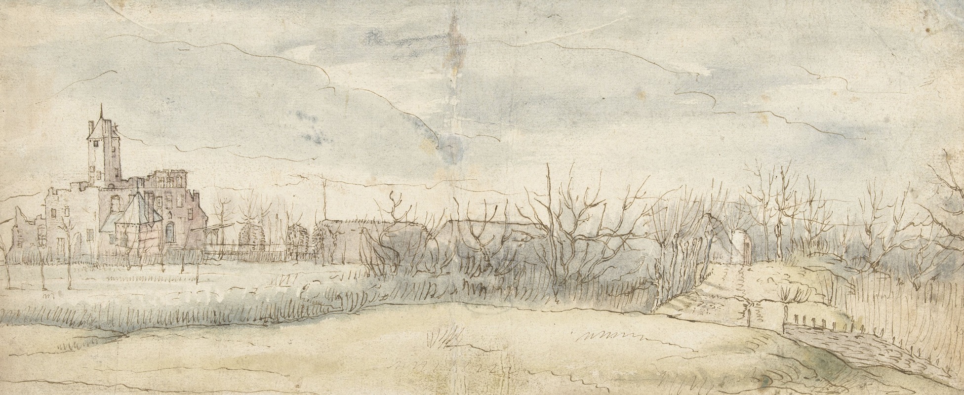 Peter Paul Rubens - Gezicht op Kasteel Crayenhof te Zwijndrecht