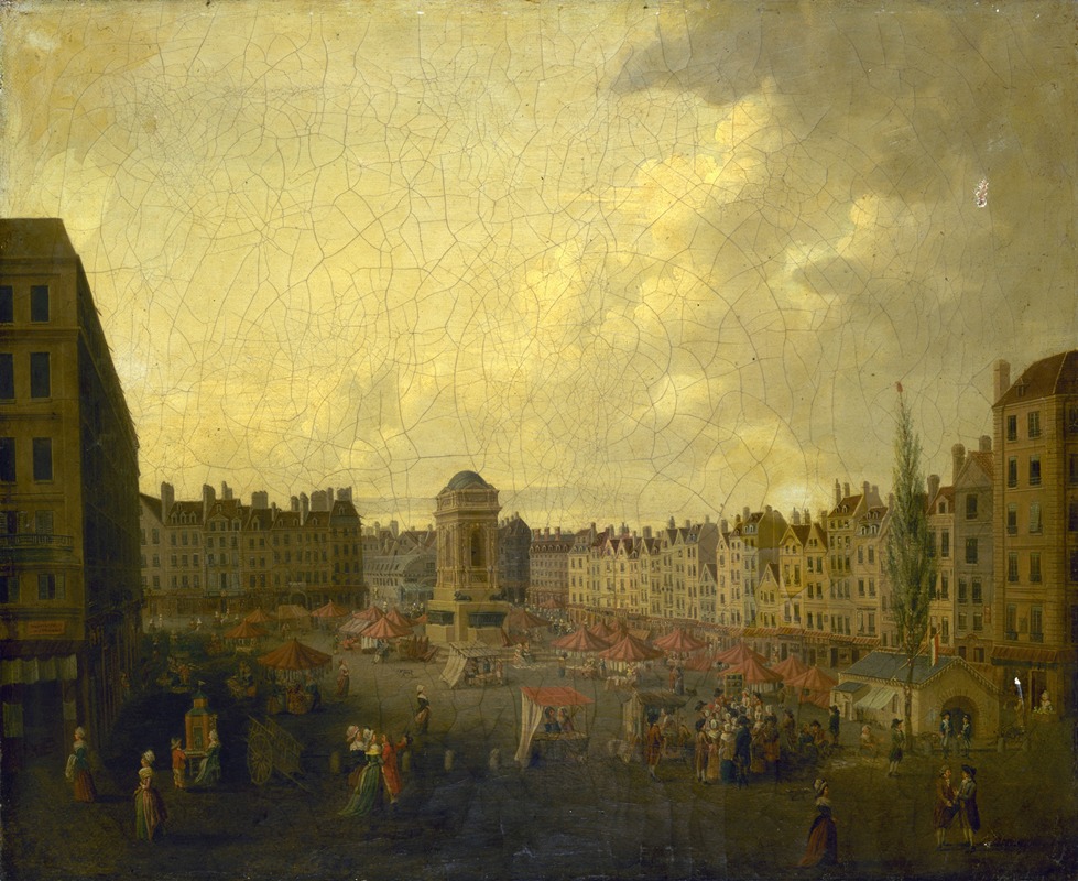 Pierre Lafontaine - Le marché des Innocents, vers 1791