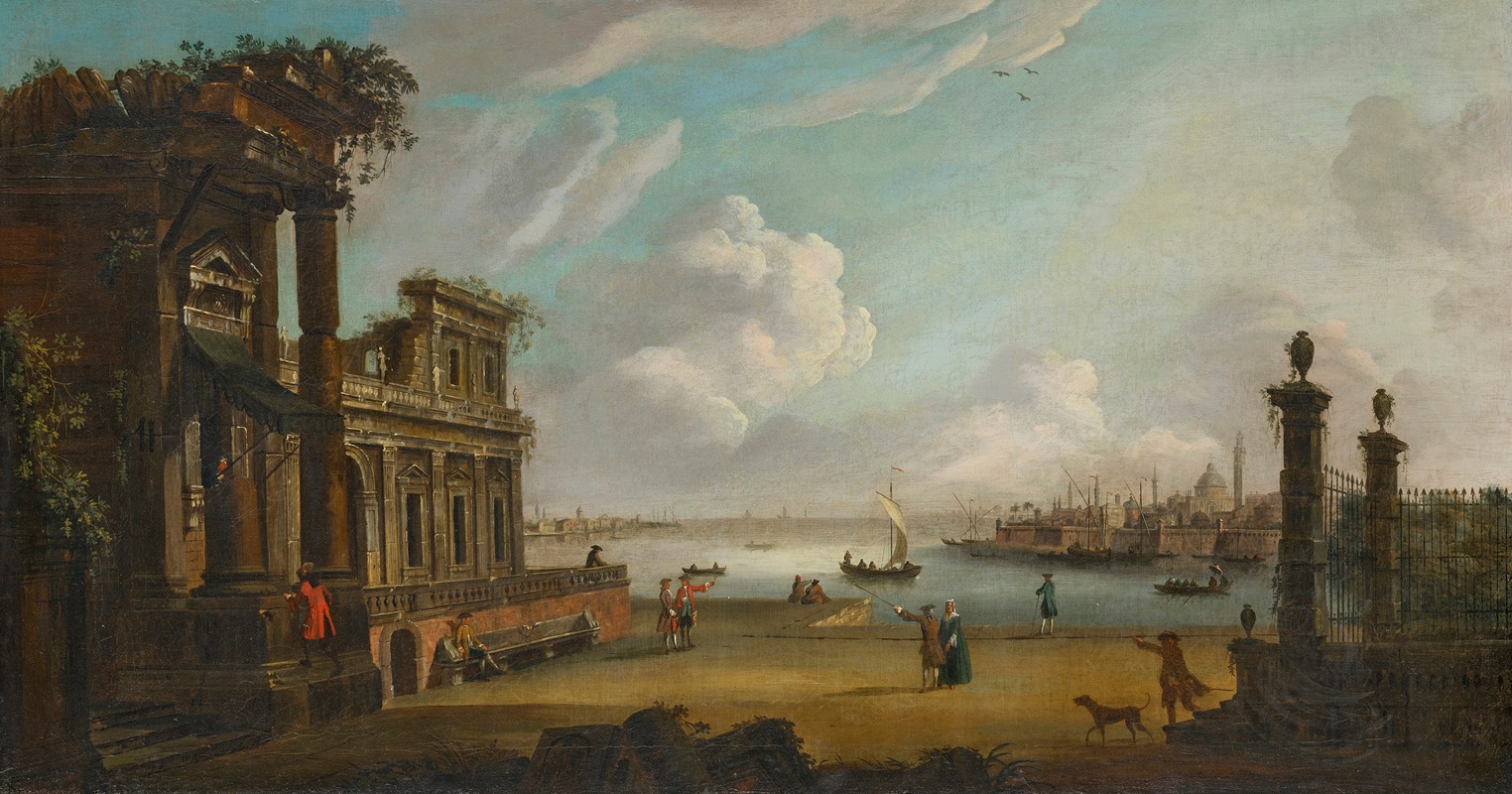 Thomas Patch - A capriccio of a Mediterranean port