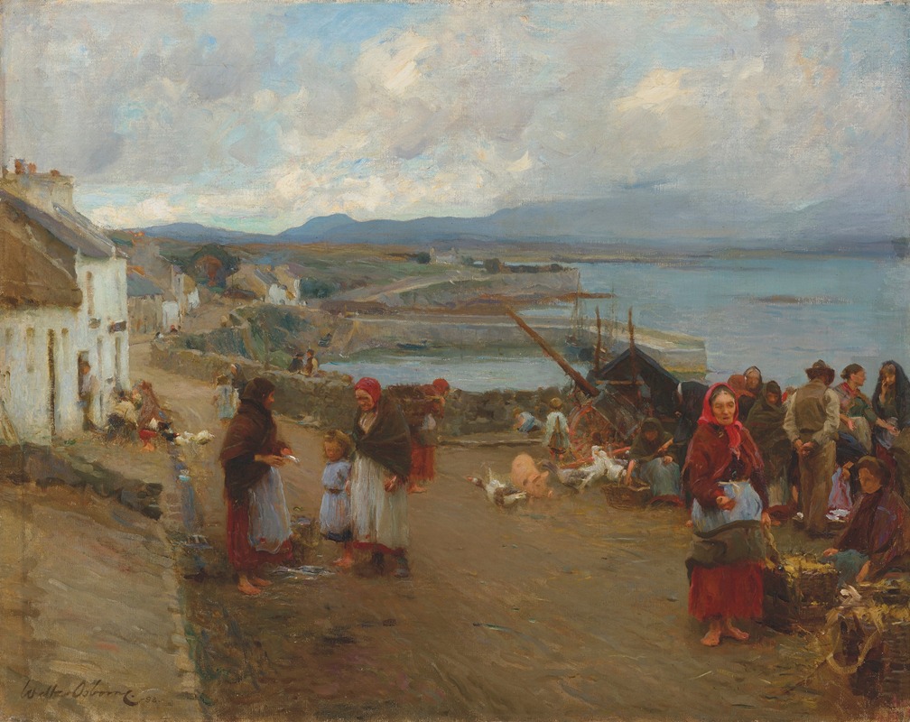 Walter Frederick Osborne - Life in Connemara, a Market Day