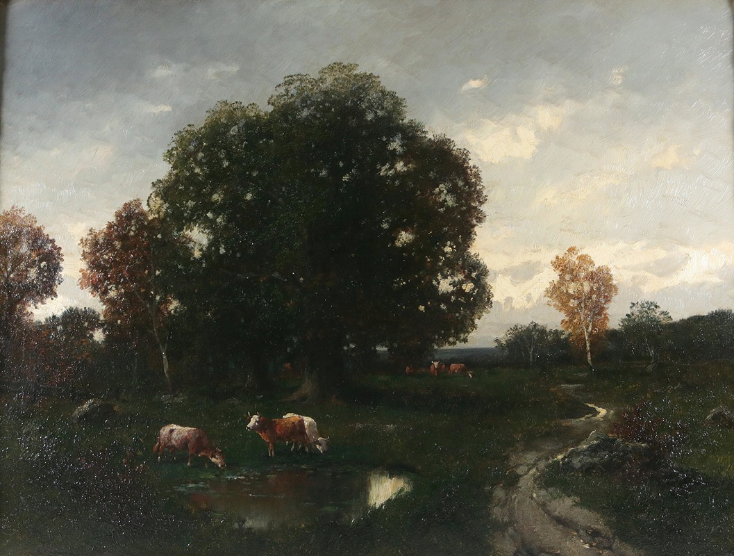 Adolf Kaufmann - Kühe auf der Weide