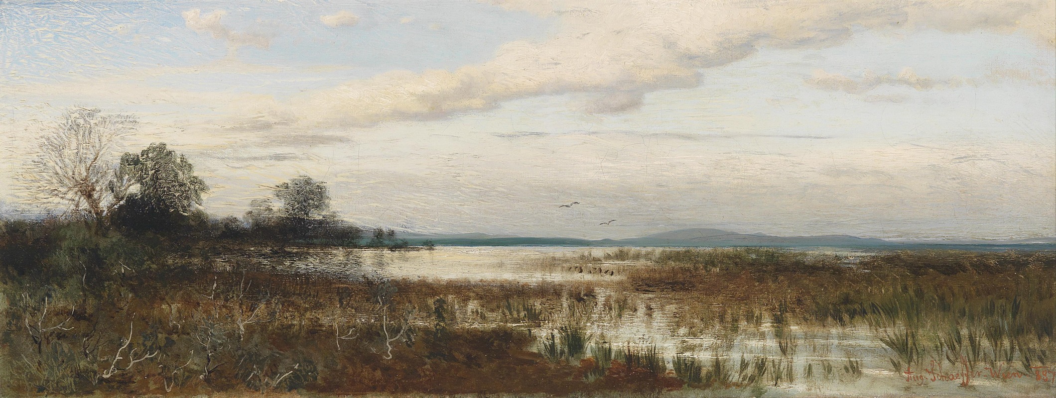 August Schaeffer von Wienwald - Partie am Chiemsee