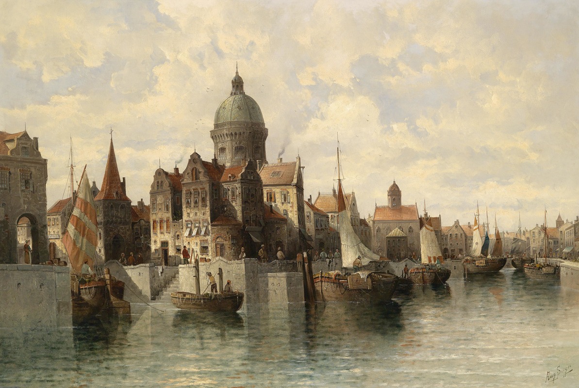 August Von Siegen - Blick auf Amsterdam