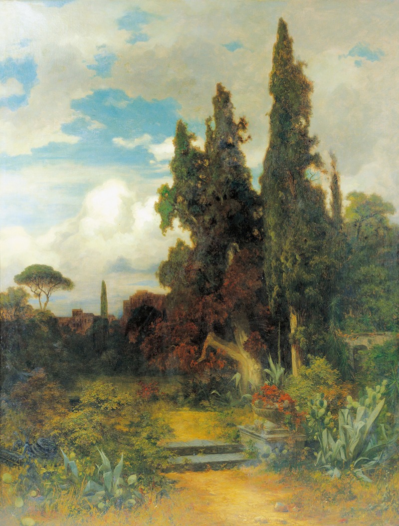 Carl Eduard Onken - Südländische Parklandschaft