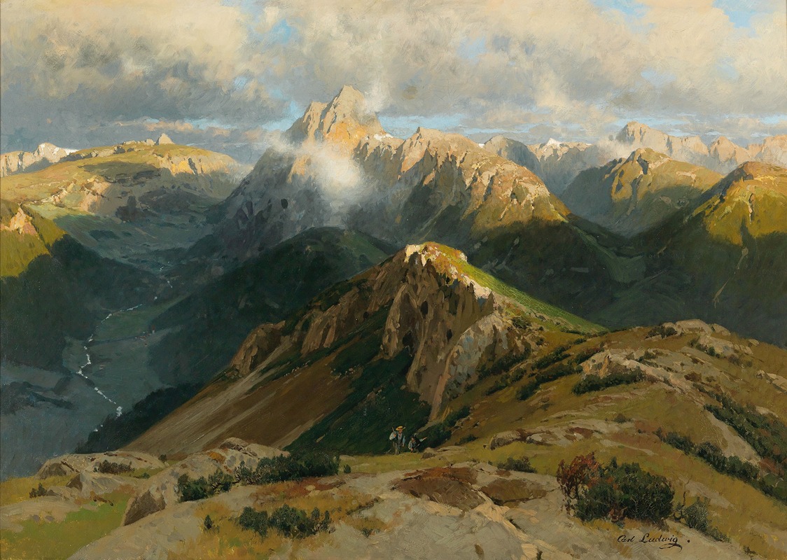 Carl Julius Emil Ludwig - On the Hoher Frassen