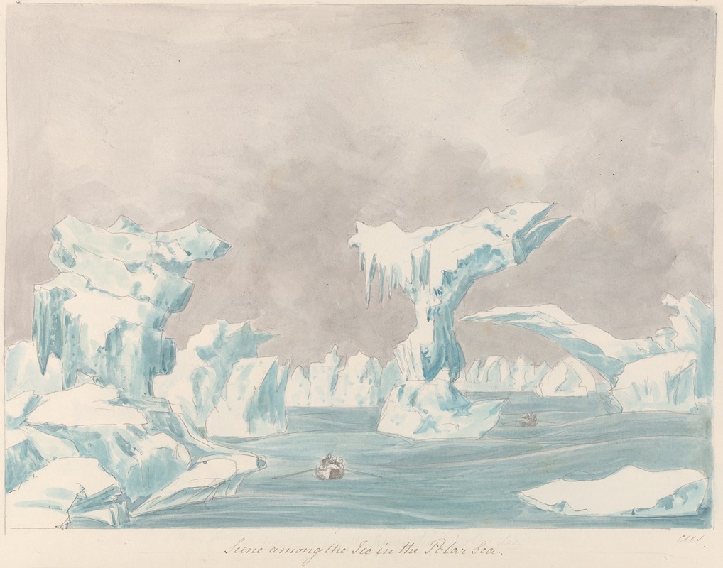 Charles Hamilton Smith - Scene Among the Ice in the Polar Sea