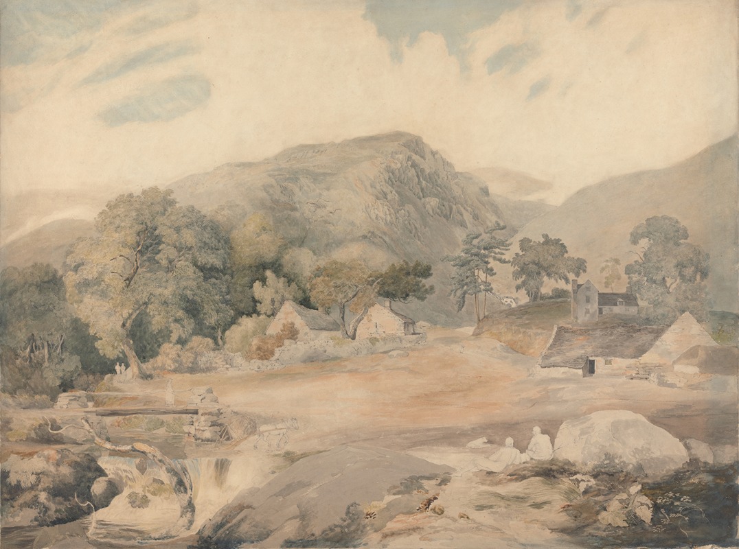 Cornelius Varley - View near Tal-y-Llyn
